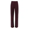 Elisabetta Franchi Trousers With Front Pleats And Belt Loops In Brown