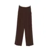 Elisabetta Franchi Polyester Pants In Brown