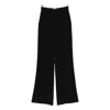 Elisabetta Franchi Pleated Wide-leg Trousers In Black