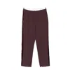 Elisabetta Franchi Brown Pants In Burgundy