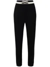 Elisabetta Franchi Knitted Tapered Trousers In Multicolor