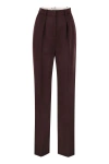 Elisabetta Franchi Pants  Woman Color Burgundy In Red