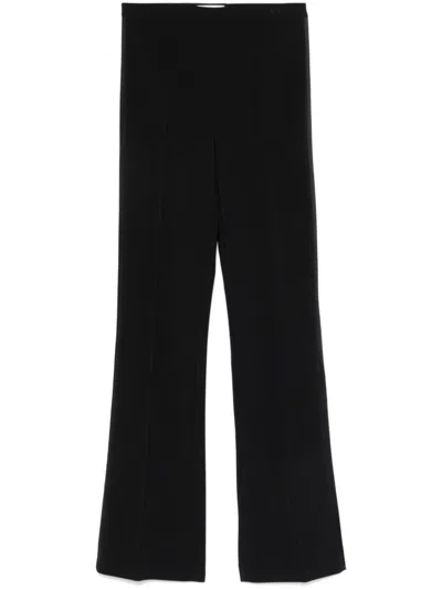 Elisabetta Franchi Flared Black Trousers With Tailored Silhouette