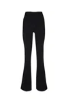 Elisabetta Franchi Stretch Crepe Palazzo Trousers In Black