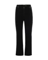 Elisabetta Franchi Logoed Button Flared Leg Trousers In Black