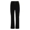 Elisabetta Franchi Tailored Black Trousers With Flared Leg In Black