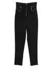 Elisabetta Franchi Zip-fastening Trim-detail Trousers In Black