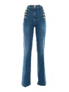 Elisabetta Franchi Gambadritta Jeans In Blue
