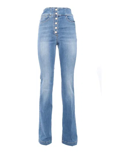 Elisabetta Franchi Trousers In Blue