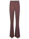Elisabetta Franchi Essential Pant In Burgundy
