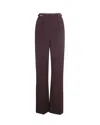 Elisabetta Franchi Pants In Burgundy
