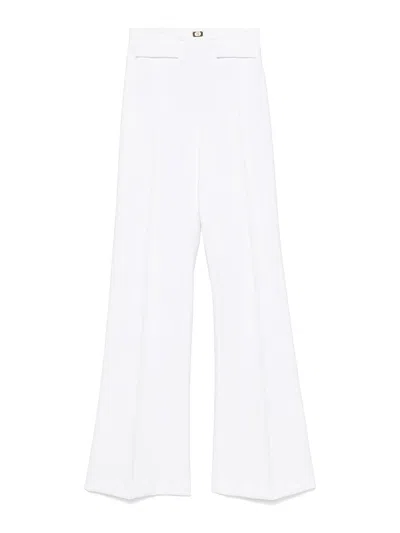 ELISABETTA FRANCHI PANTALÓN CASUAL - CREMA