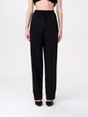 Elisabetta Franchi Trousers Acetate Blend Elastic Waist In Black