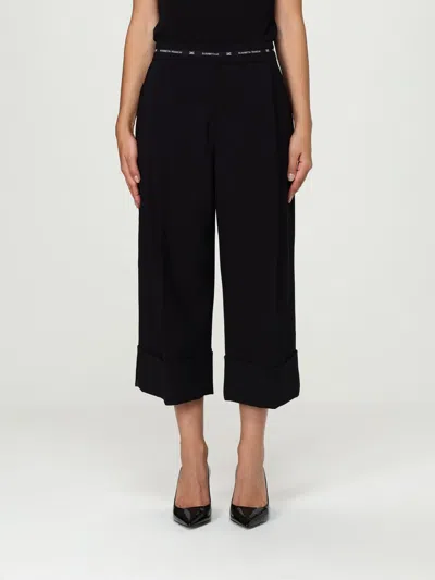 Elisabetta Franchi Pants  Woman Color Black In Blue