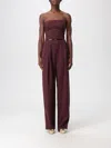 Elisabetta Franchi Pants  Woman Color Black In Brown