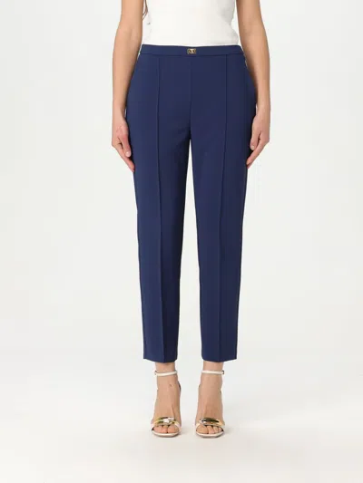 Elisabetta Franchi Pants  Woman Color Blue