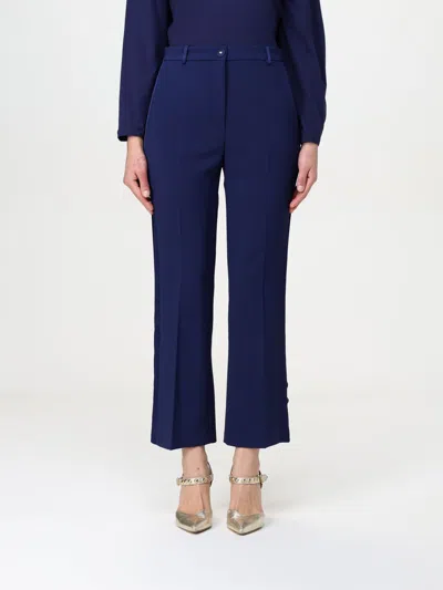 Elisabetta Franchi Pants  Woman Color Blue