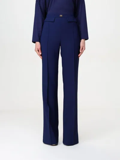 Elisabetta Franchi Pants  Woman Color Blue