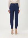 Elisabetta Franchi Pants  Woman Color Blue