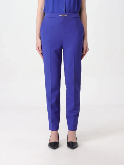 Elisabetta Franchi Pants  Woman Color Blue