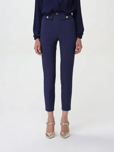 Elisabetta Franchi Pants  Woman Color Blue In Blau