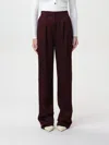 Elisabetta Franchi Pants  Woman Color Burgundy In Burgunderrot
