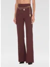 Elisabetta Franchi Pants  Woman Color Burgundy In Burgunderrot