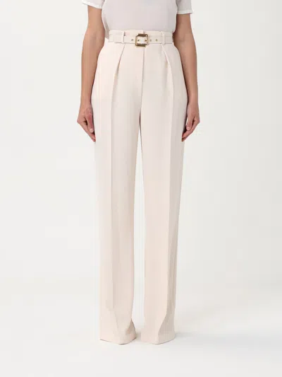 Elisabetta Franchi Pants  Woman Color Butter