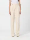 Elisabetta Franchi Woman Pants Cream Size 8 Polyester In Butter