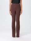Elisabetta Franchi Pants  Woman Color Coffee In Brown