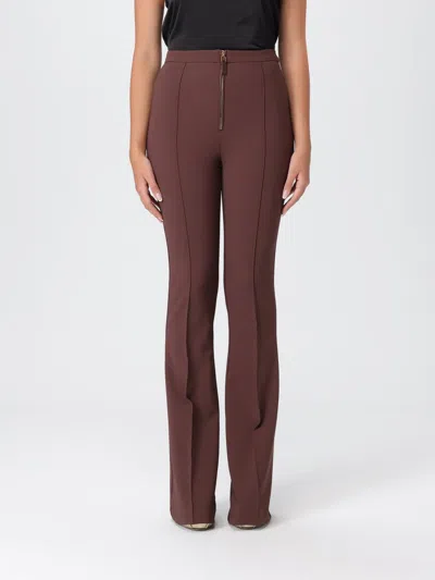 Elisabetta Franchi Pants  Woman Color Coffee In Brown