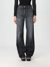 Elisabetta Franchi Wide-leg Cotton Jeans In Grau