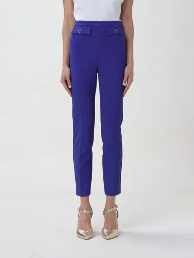 Elisabetta Franchi Pants  Woman Color Indigo In Indigo