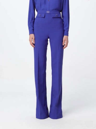 Elisabetta Franchi Trousers  Woman In Indigo