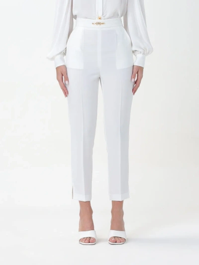 Elisabetta Franchi Trousers  Woman In Ivory