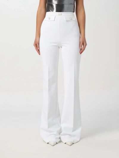 Elisabetta Franchi Pants  Woman Color Ivory In Ivory