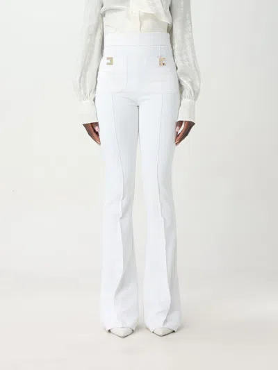 Elisabetta Franchi Pants  Woman Color Ivory In Ivory