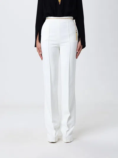 Elisabetta Franchi Pants  Woman Color Ivory In White