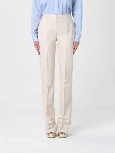 Elisabetta Franchi Pants  Woman Color Milk In Neutral