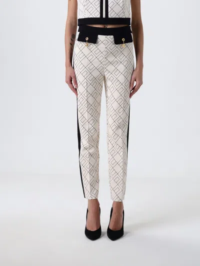 ELISABETTA FRANCHI PANTS ELISABETTA FRANCHI WOMAN COLOR MILK,H27996246