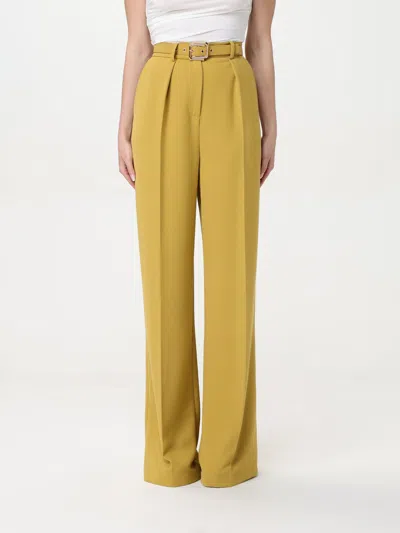 Elisabetta Franchi Pants  Woman Color Mustard In Mustard