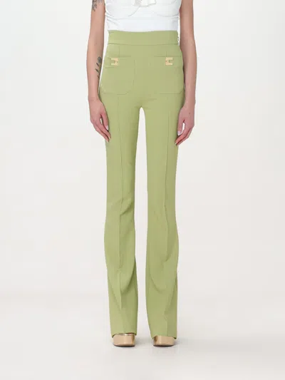 Elisabetta Franchi Pants  Woman Color Pistachio