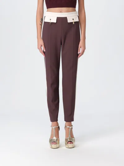 Elisabetta Franchi Pants  Woman Color Red Purple