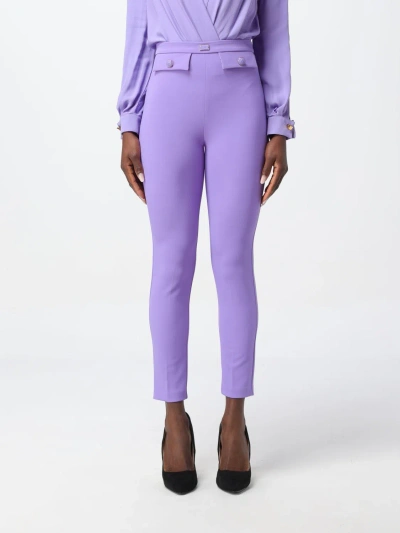 Elisabetta Franchi Trousers  Woman In Violet