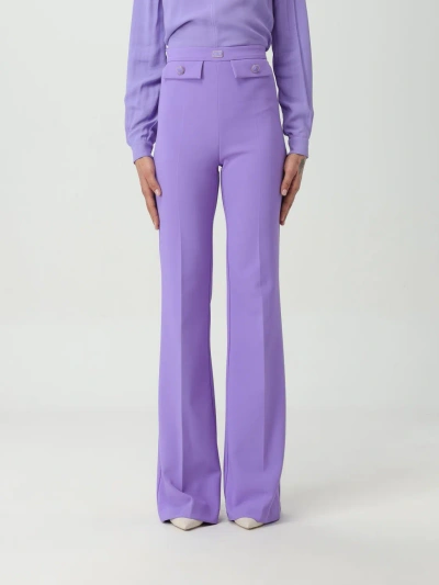 Elisabetta Franchi Trousers  Woman In Violet