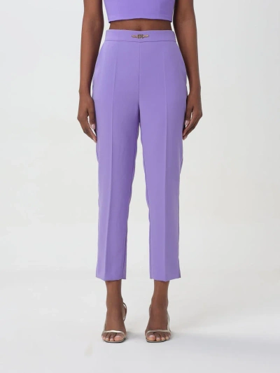 Elisabetta Franchi Pants  Woman Color Violet