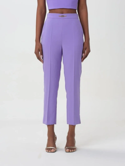 Elisabetta Franchi Pants  Woman Color Violet In Violet