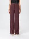 Elisabetta Franchi Pants  Woman Color Wine In Brown