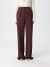 Elisabetta Franchi High-waisted Tailored Trousers In Brown