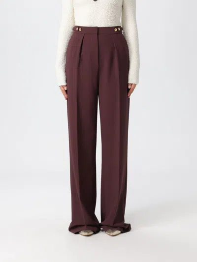 ELISABETTA FRANCHI PANTS ELISABETTA FRANCHI WOMAN COLOR WINE,H31915114